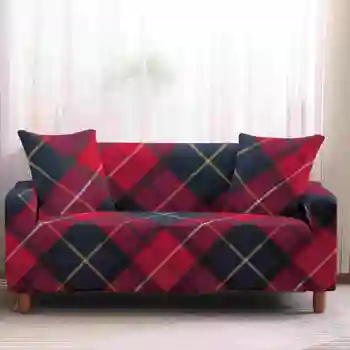 

Homesky Geometric Pattern Sofa Cover Cotton Elastic Sofa Slipcovers Corner Sofa Towel Couch Cover Sofa Covers for Living Room