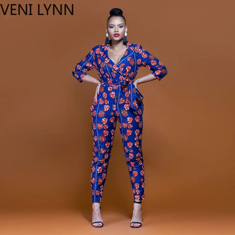 Женские брюки с глубоким v-образным вырезом VENI LYNN сексуальные короткими рукавами