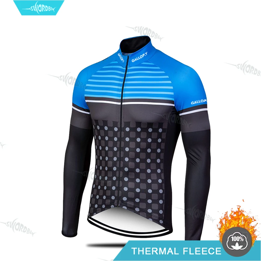 Зимняя велосипедная профессиональная одежда команда Джерси термальные флисовые рубашки Длинные рубашки утепленная одежда для дорожного велосипеда MTB unform
