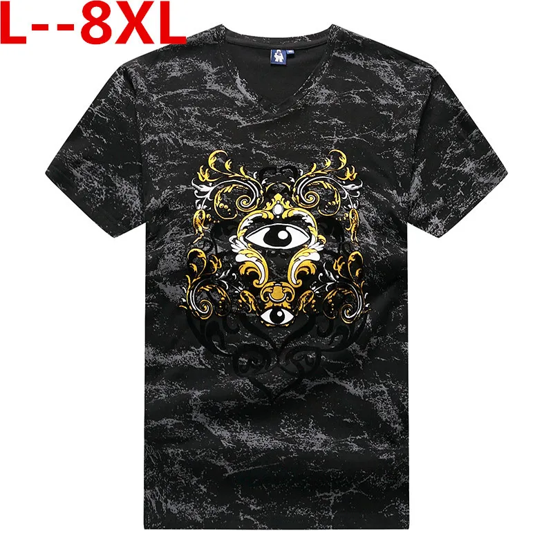 Большие размеры 10XL 8XL 6XL 5XL, модная мужская футболка с рисунком, брендовая одежда, повседневная Летняя футболка, мужские высококачественные Стрейчевые черные футболки и топы