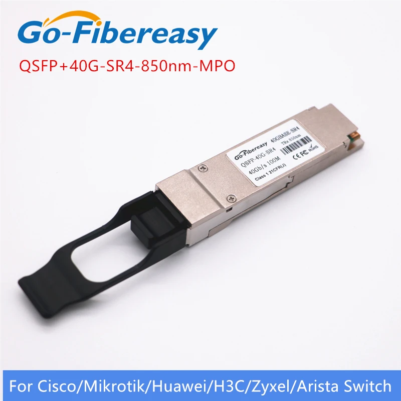 QSFP+40Gbps Fiber Optic Module Multimode SR4-850nm 100M with MTP/MPO type QSFP+ Transceiver For Cisco/Mikrotik QSFPModule | Мобильные