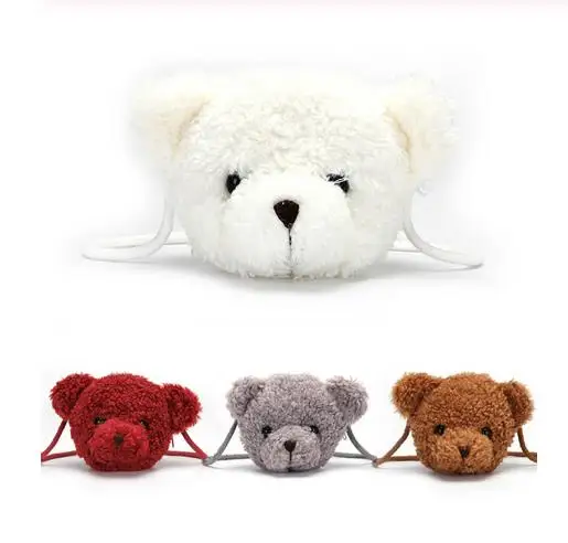 Kawaii Bear плюшевая сумка на плечи сумка-мессенджер с мультяшным животным рюкзак для