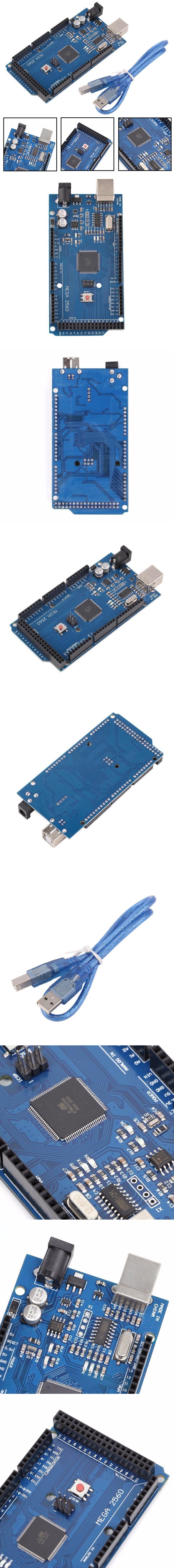 Mega 2560 R3 REV3 ATmega2560-16AU плата с usb-кабелем