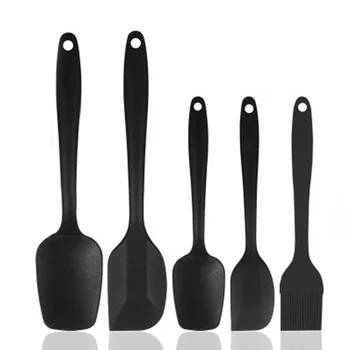 

Heat Resistant Handhold Professional Bakery Tool For Cream Dough Scraping Knife Spatula Set Silicone Mixing Utensil Non-Slip