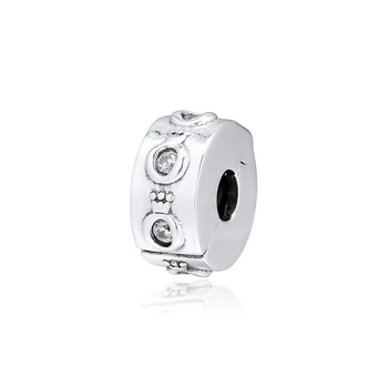 

QANDOCCI 925 Sterling Silver Sparkling Crown O Clip Charm Beads Fit Original Pandora Bracelet Charms Women DIY Jewelry kralen