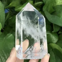 Clear Lemurian Seed Quartz Natural Point Cluster Crystal Rough Healing Home Decor 1