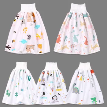 

Baby Diaper Skirt Baby Waterproof Cloth Diaper Leak-proof Mattress Washable Cotton Children Urine-proof Bed Skirt Pants