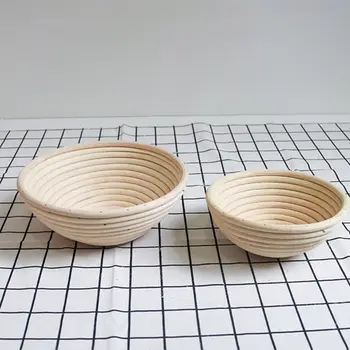 

9 inch Banneton Proofing Baskets With Lame Scraper Liner Whisk Brush for Baker