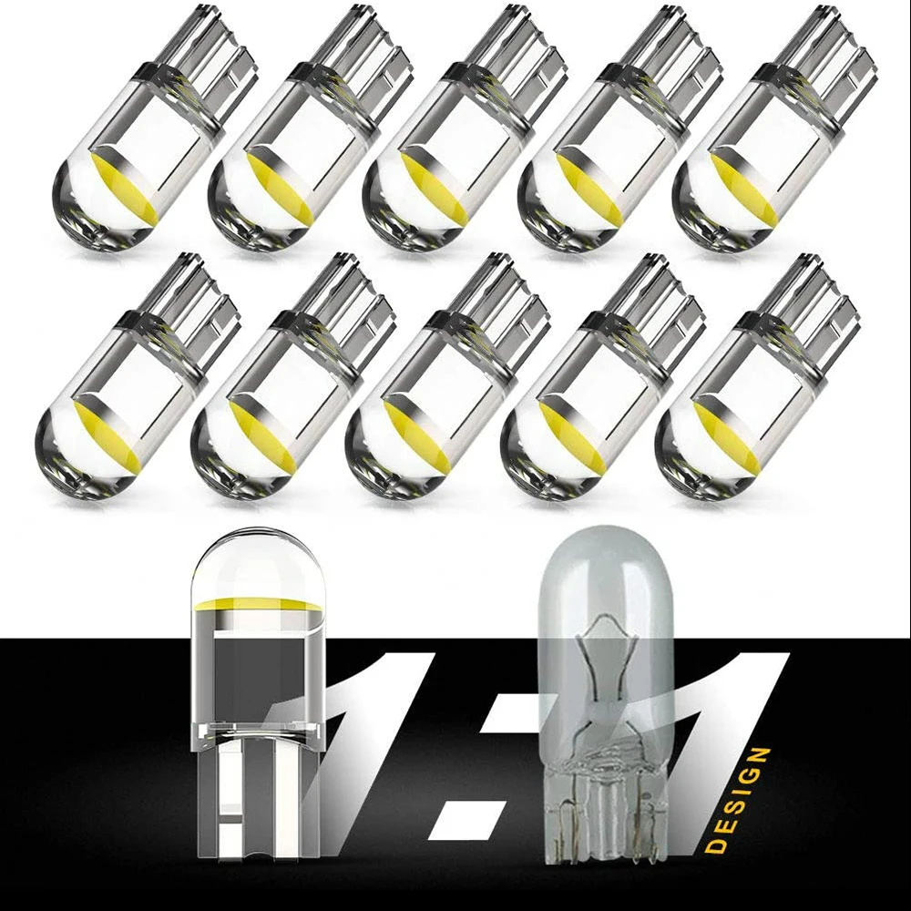 10x T10 W5w Car Led Bulb Canbus No Error Auto Lamp For Renault