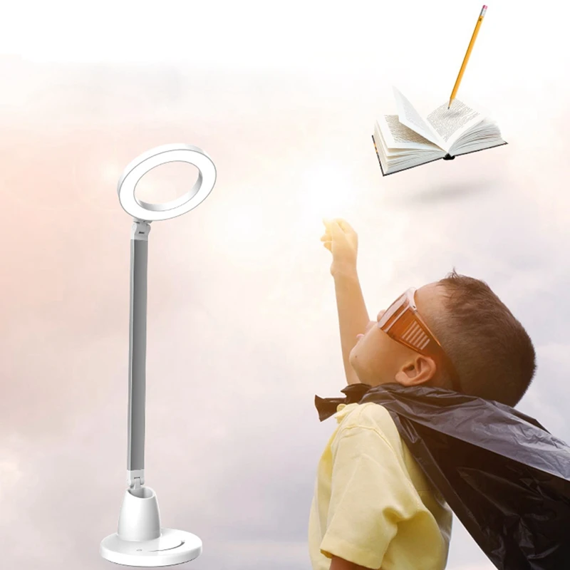 Горячая XD-LED настольная лампа, забота о глазу настольные лампы, диммируемая офисная лампа с usb зарядным портом, 7 уровней яркости, контроль давления, W