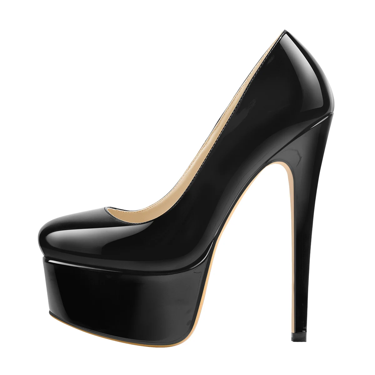 Buy Womens 6 Inch High Heels Metallic Platform Shoes Rhinestone Sandals  Black Shoes Size: 13 Online at desertcartINDIA