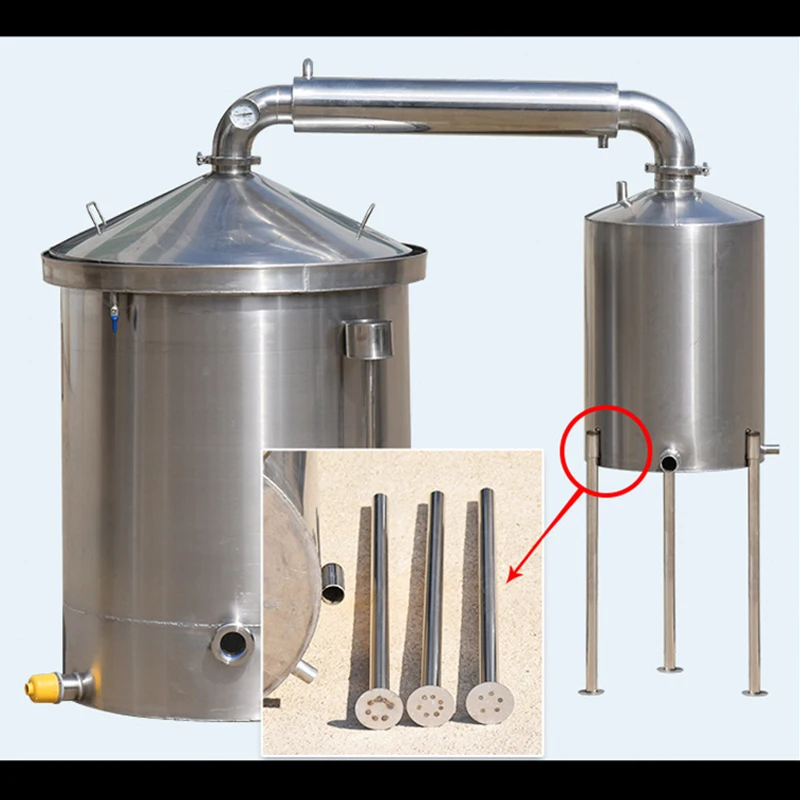 100l Distiller Electric Alcohol Distiller Traditional Liquor Distiller 304 Stainless Steel Without Heating Rod 3kw 4
