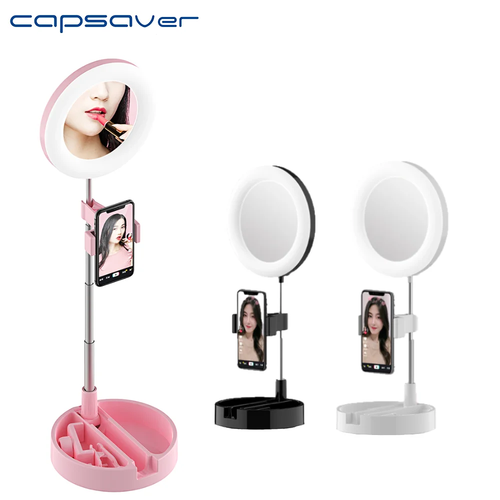 Capsaver кольцевой светильник 6 дюймов заполняющий 64LED USB настольная лампа с
