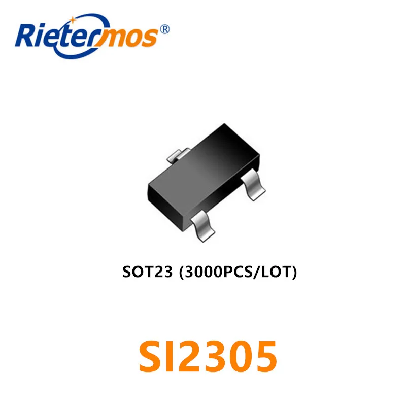 3000 шт SI2305 SOT23 P-CHANNEL 3.6A 20V Высокое качество | Электроника