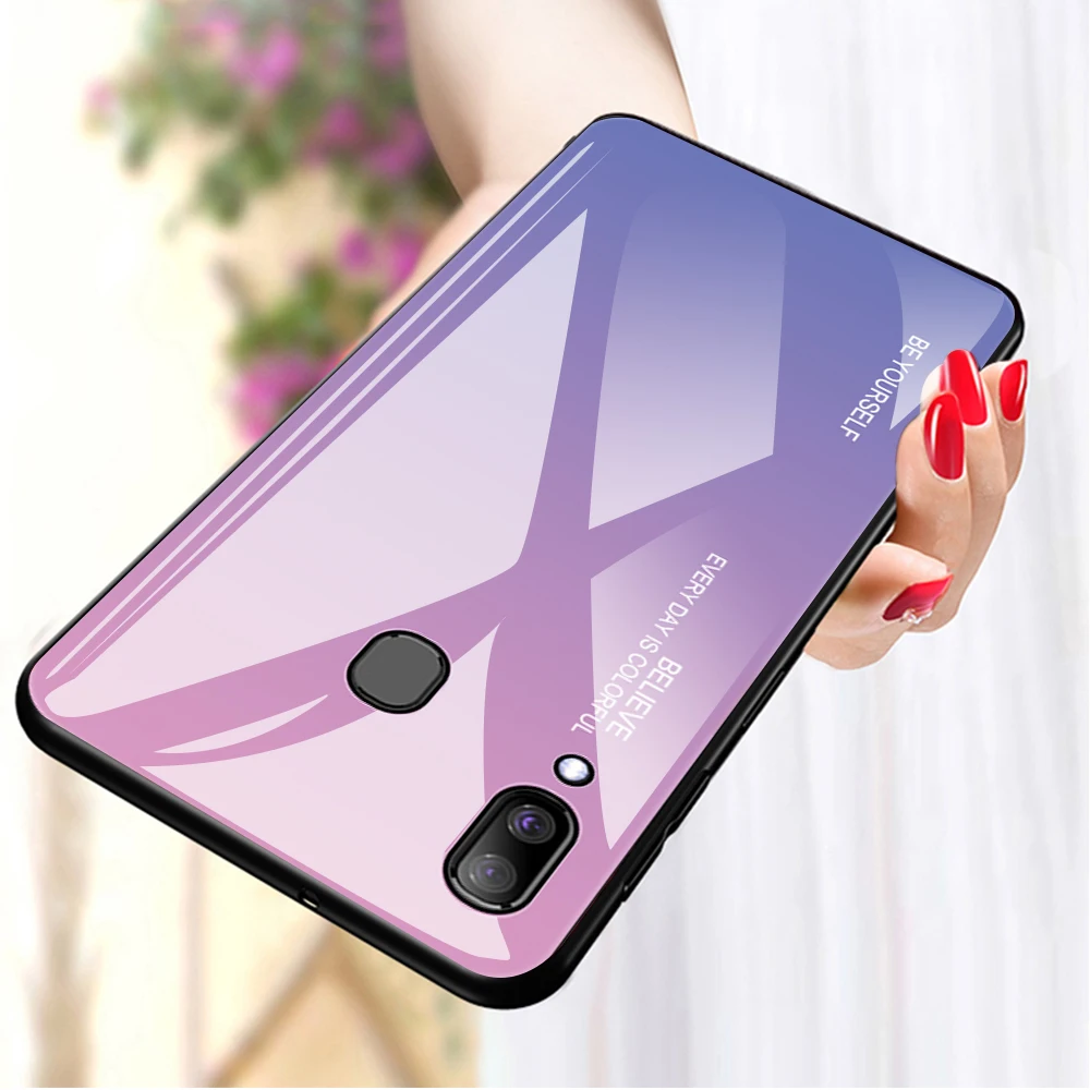 Для Huawei Honor 8S 8A 8X10 20 9X Pro P20 P30 Lite Y5 Y6 Y7 Prime Y5 MAR-LX1M закаленное Стекло чехол TPU рамки