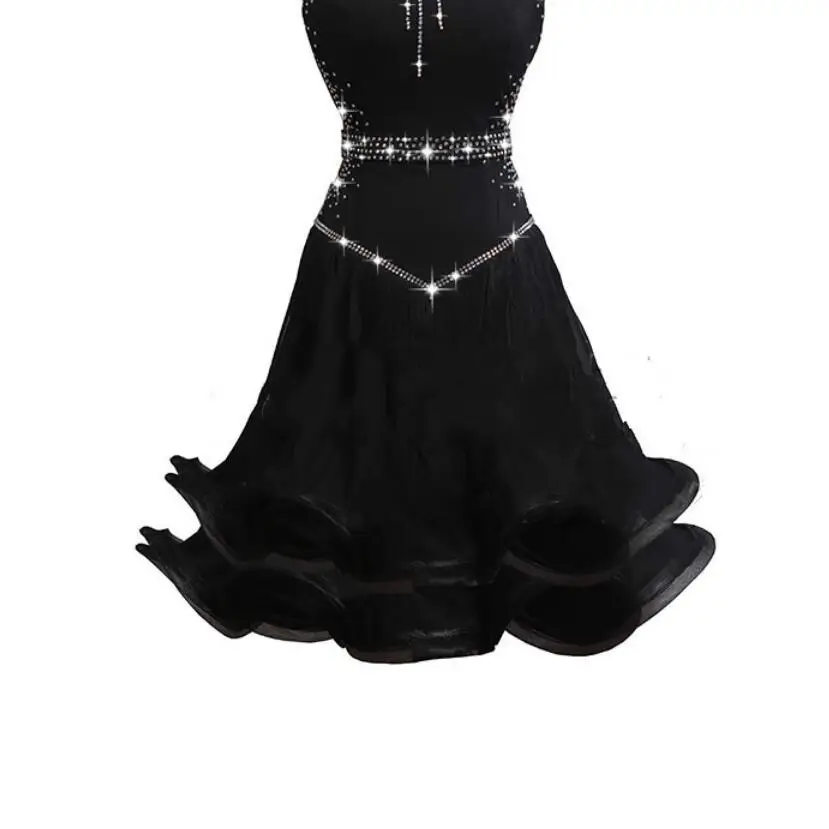 new sexy Latin dance costumes new performance customize latin dance competition dresses woman