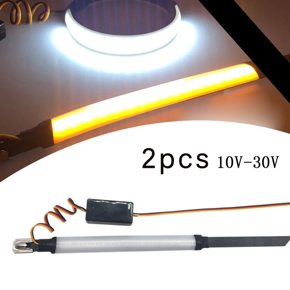 

Motorcycle LED Fork Turn Signal DRL Lights Lamp For Sportbike Cruiser Blinker 2X