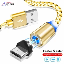 Магнитный кабель Acgicea Micro usb Тип C для быстрой зарядки Microusb