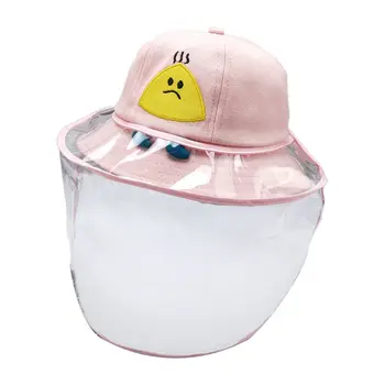 

Kids Fisherman Cap with Removable Protective Face Shield Anti-Saliva Outdoor A2UB