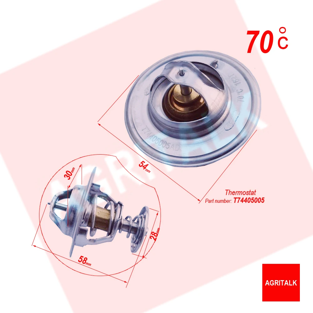 

T74405005 / T74405003 / T74405006 , the thermostat for Lovol power , three degrees to choose , please check your old one firstly