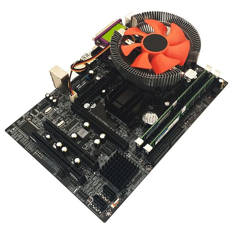 G41 Desktop Motherboard For Intel Cpu Set With Quad Core 2.66G Cpu E5430 + 4G Memory + Fan Atx Comp