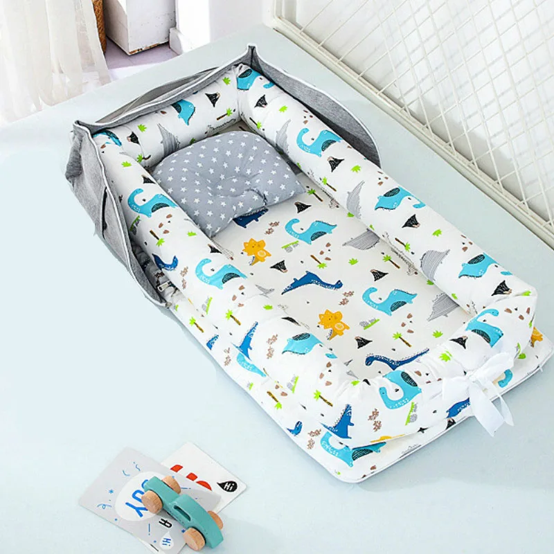 Lit de bébé Portable 2020 coton | Berceau respirant, pour lit de voyage, chaise longue pour bébés, 100% coton, pour chambre à coucher