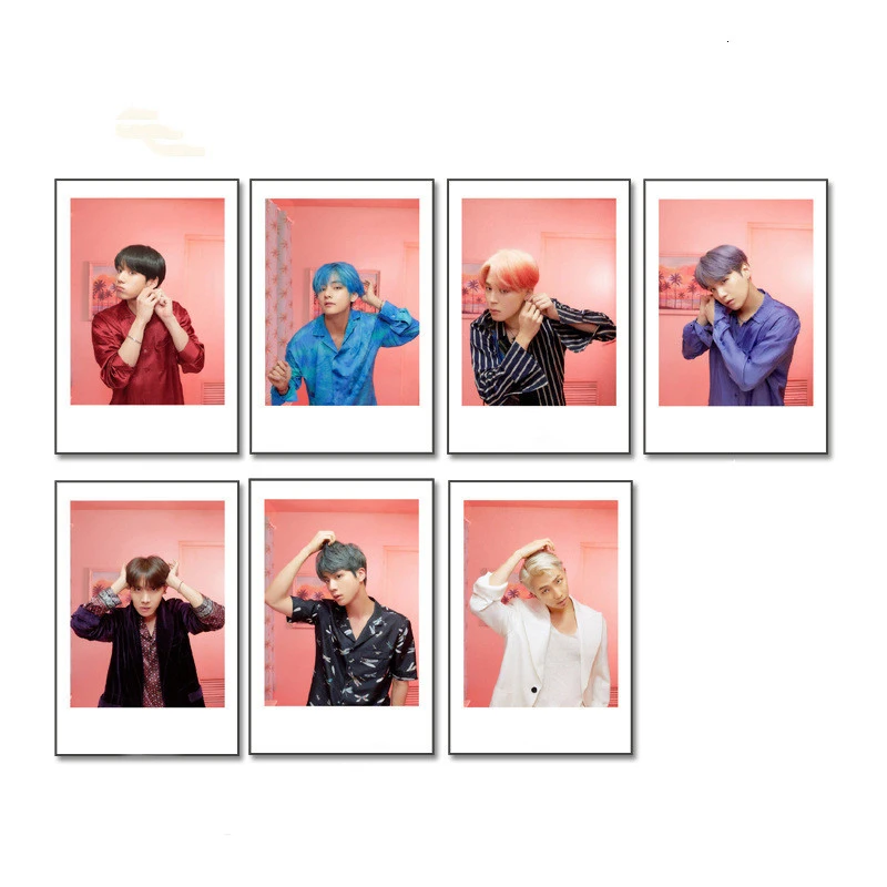KPOP Bangtan мальчик альбом воспоминания о ломо карты V SUGA сделано бумага фото лампа карты плакат HDPhotocard 3RD 5TH LOVE YOURSELF AllCard - Цвет: 39