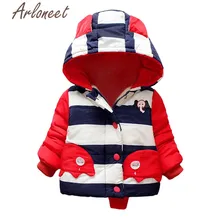 ARLONEET/пальто с героями мультфильмов для маленьких девочек; теплое зимнее плотное пальто с принтом слона; Верхняя одежда с капюшоном для мальчиков; пальто Одежда для девочек