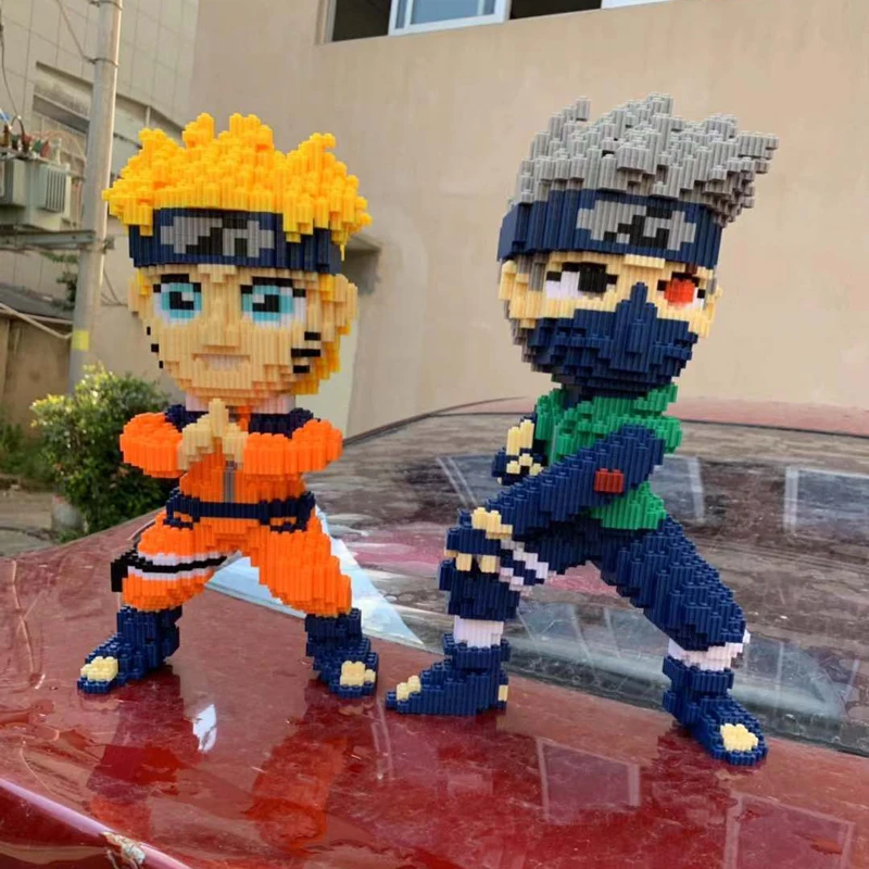 Аниме Наруто Hokage Uzumaki Ninja 3D модель 5300 шт DIY Микро Мини Строительные блоки кирпичная