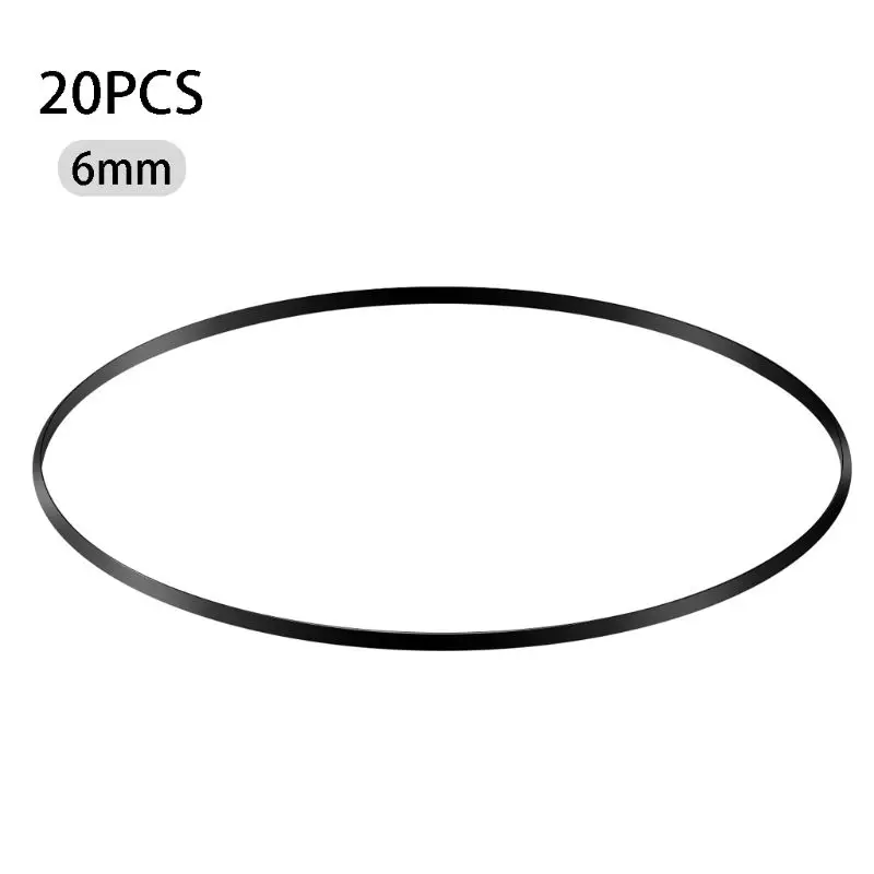 Cassette Tape Belt 20Pcs/bag 5mm Wide Universal Assorted Recorder Repair Rubber Belt 110-145mm Mix Cassette Tape Machine Belts for DVD Walkman