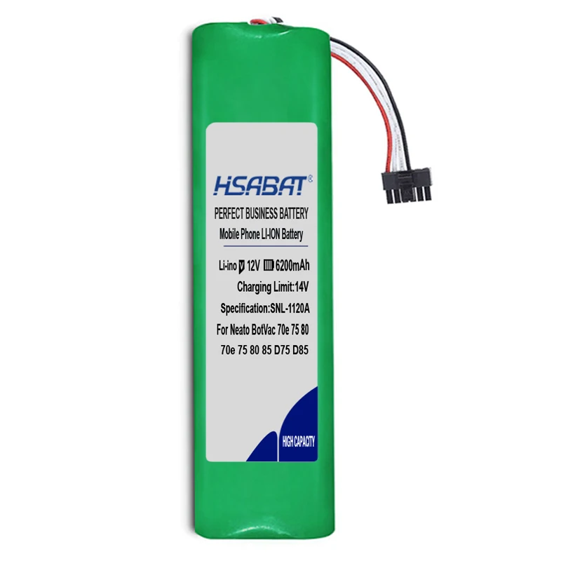 HSABAT 6200mAh пылесос робот батарея замена перезаряжаемая батарея для Neato Botvac 70e 75 D75 80 85 D85 D80