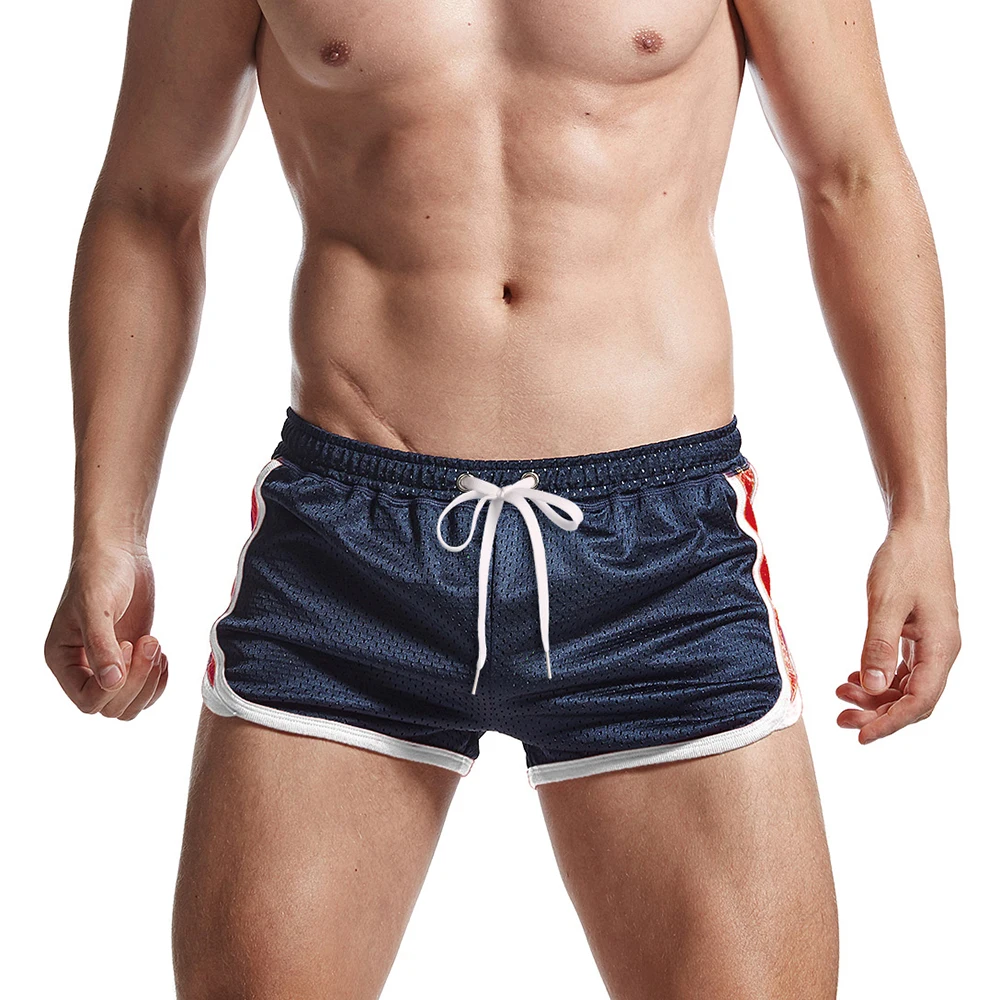 AIMPACT Mens Running Shorts Mesh Retro Gym Workout Athletic Booty Shorts with Liner (55)