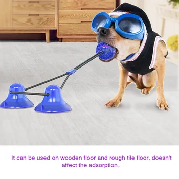 

Pet Dog Puppy Tooth Cleaning Toys Pets Tug Rope Chewing Toys With double Suction Cup For Small Medium Dogs Pets Supplies
