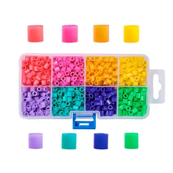 

1Box PE DIY Melty Beads Fuse Tube Beads 2.5mm 5mm 10mm for jewelry making Accessories Mix Color