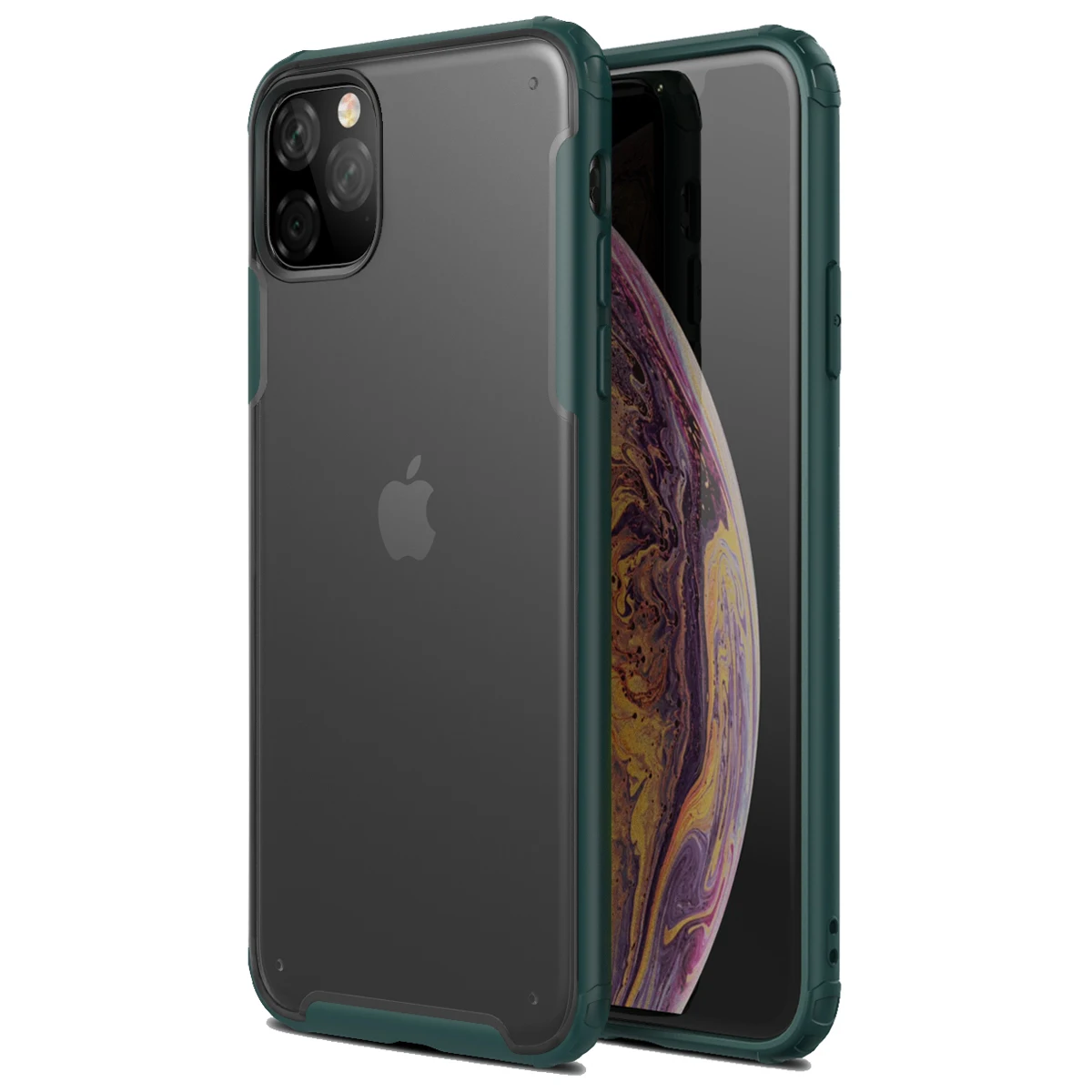 

Rubber TPU Bumper Shockproof Case for iPhone 11 11Pro Max 2019 Ultra Thin Slim Transparent Crystal Clear PC Cover Capa Fundas