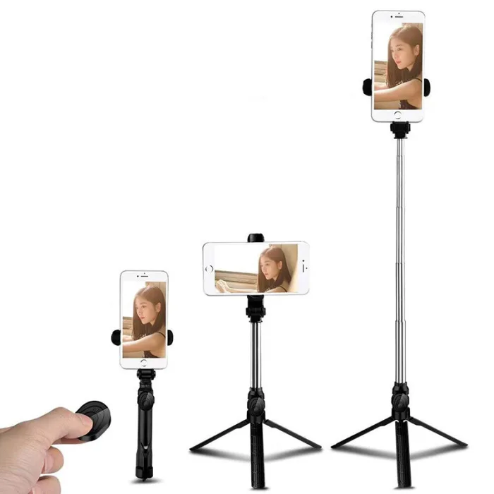 Selfie Tripod Bluetooth Portable Holder Aluminum Alloy Telescopic For Mobile Phone SP99