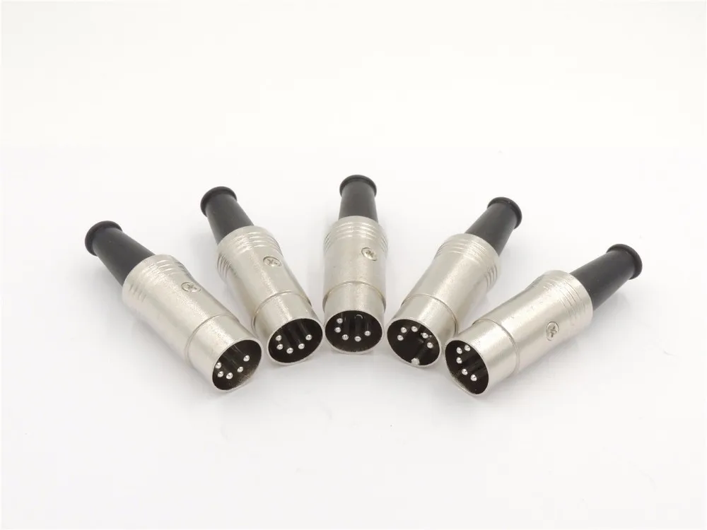 Frete grátis 10 pçs 5pin din conector