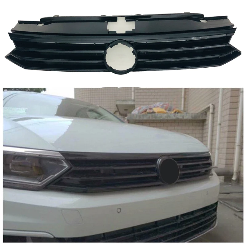 FrontBumperUpperGrilleRacingGrillABSBlackFor201620172018VWVolkswagenPassatB8.jpg