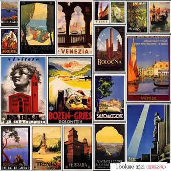 

Vintage Poster Series - Venise Chemins de Fer de L'est - Vintage French Travel - Metallic Tin Sign Poster Printed Bar