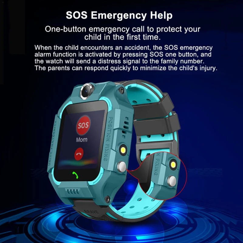 IP67 водонепроницаемые умные часы 2G GPS трекер SOS Вызов локализация напоминание для