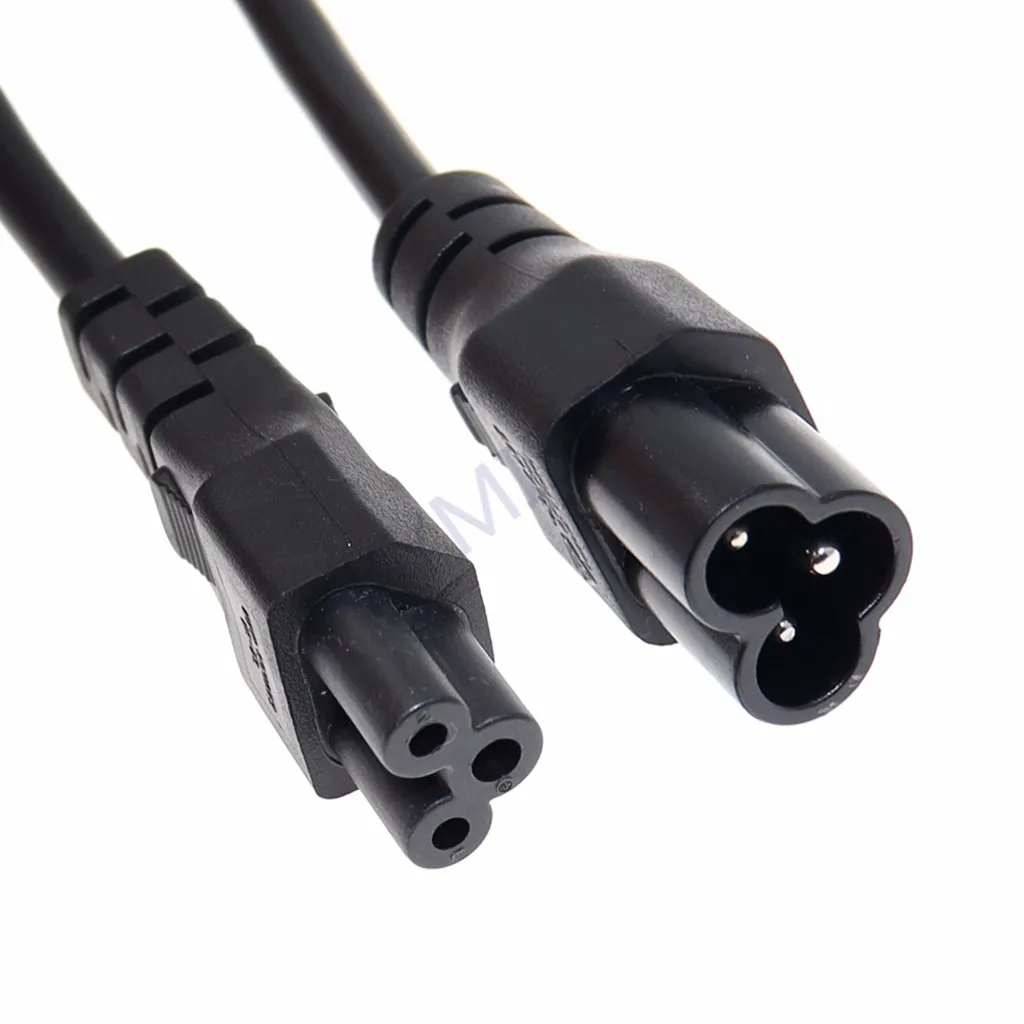 IEC 3Pin Male to Female Extension Cable ,IEC320 C5 Female to C6 Male Extension Cable,0.3m/0.6m/1m/2m 1 PCS