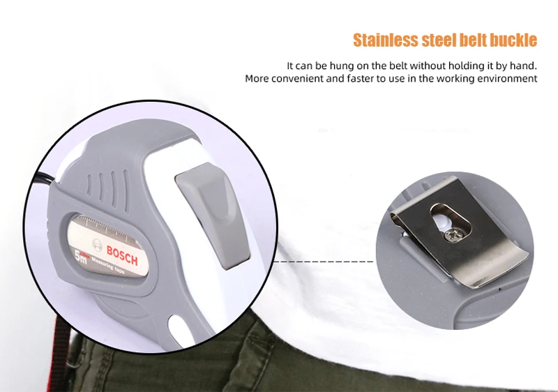 Измерительная лента Bosch Tools, самоблокирующаяся рулетка из стали, 5 ...