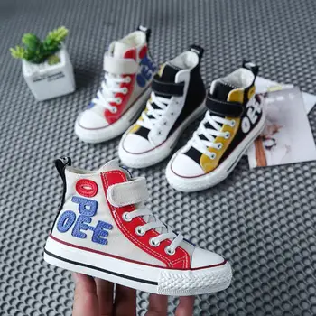 

2019 Canvas Children Shoes Sport Breathable Boys Sneakers Brand Kids Shoes for Girls Jeans Denim Casual Child Flat Boots