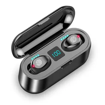 

Touch Headset Binaural with Mobile Phone Charging Compartment Earbuds Bluetooth Headset with Digital Display