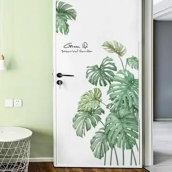 

Universal 3D Fridge Door Wall Sticker DIY Wrap Mural Leaves Self Adhesive Stickers Home Decor
