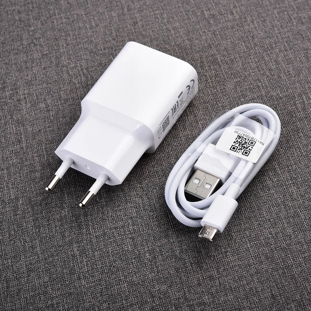 Оригинальное зарядное устройство Xiaomi с USB 5 В/2 А EU адаптер Micro кабель передачи