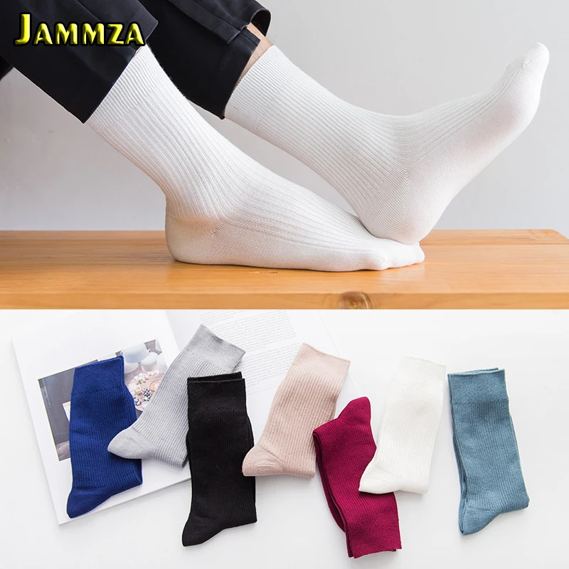 

Bamboo Fiber Men Solid Business Socks Cotton Japanese Stripe Crew Candy Colorful Elasticity Fashion Simple Sporty Dress Socks