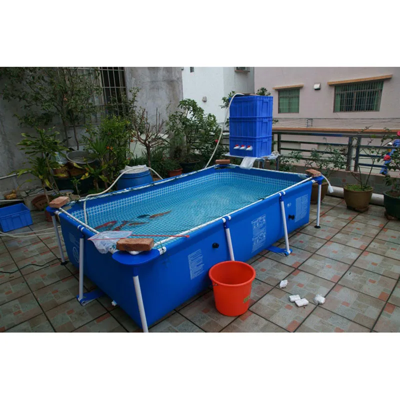 260*160*65CM INTEX rectangular tube rack pad pool super large bracket children's family thickening swimming pool 28271