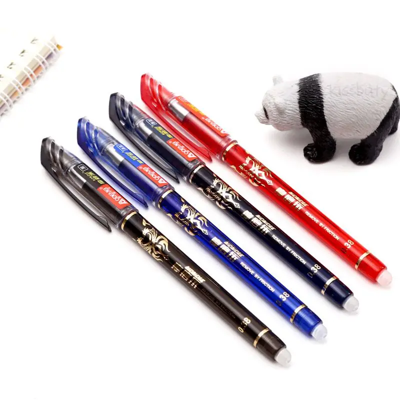 55Pcs/lot 0.5mm Erasable Gel Pen Erasable Refill Rod Erasable Pen Washable Handle School Writing Stationery Blue/Black Ink Pen - Image 2