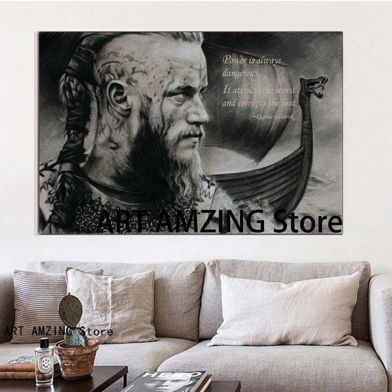 Ragnar Lothbrok Peinture A L Huile Sur Toile Abstraite Citation Vikings Affiche D Art Mural Moderne Decor De Salon Aliexpress Maison Animalerie Ragnar Lothbrok Peinture A L Huile Sur Toile Abstraite Citation Vikings Affiche D Art Mural Moderne Decor De Salon Aliexpress Maison Animalerie